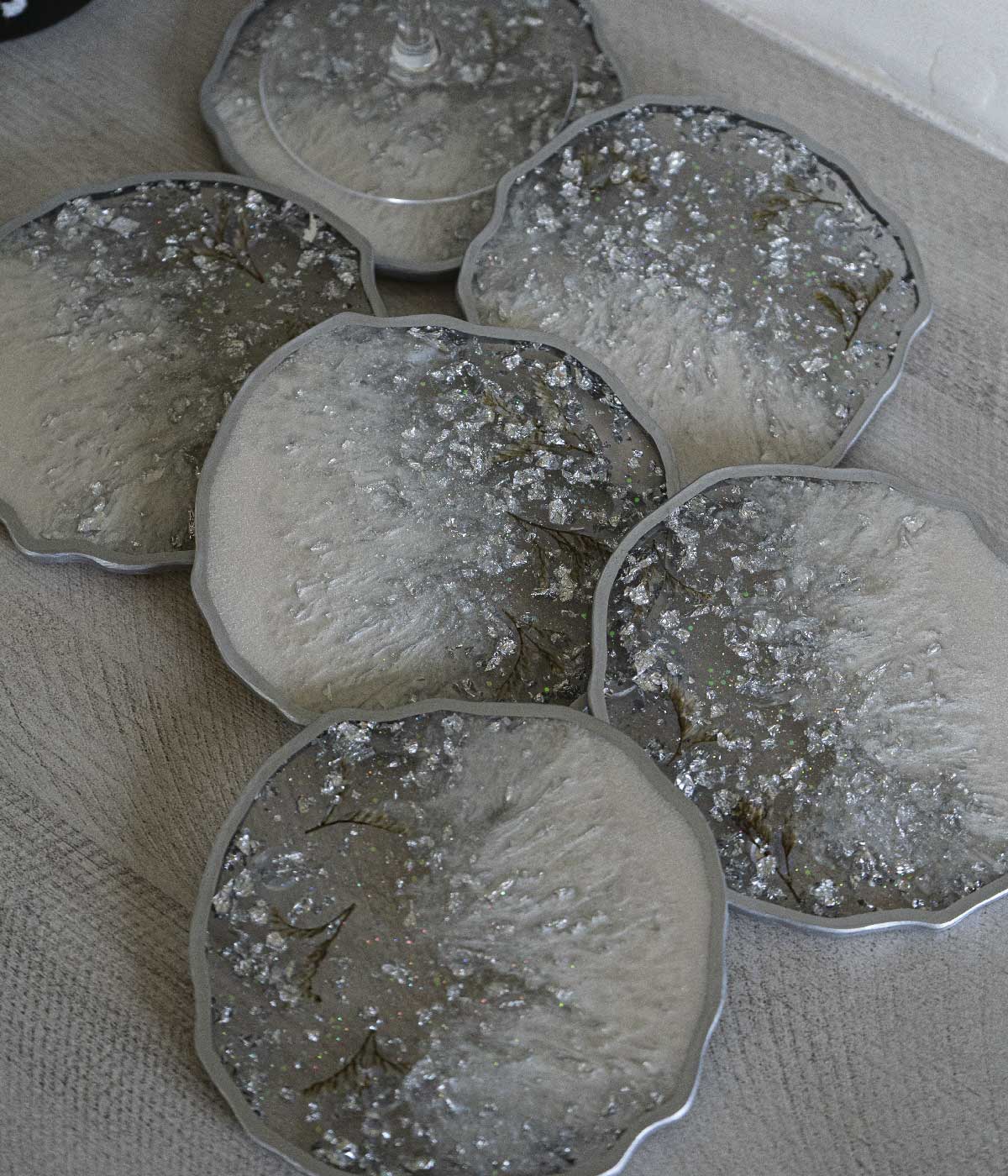 Portavasos en resina