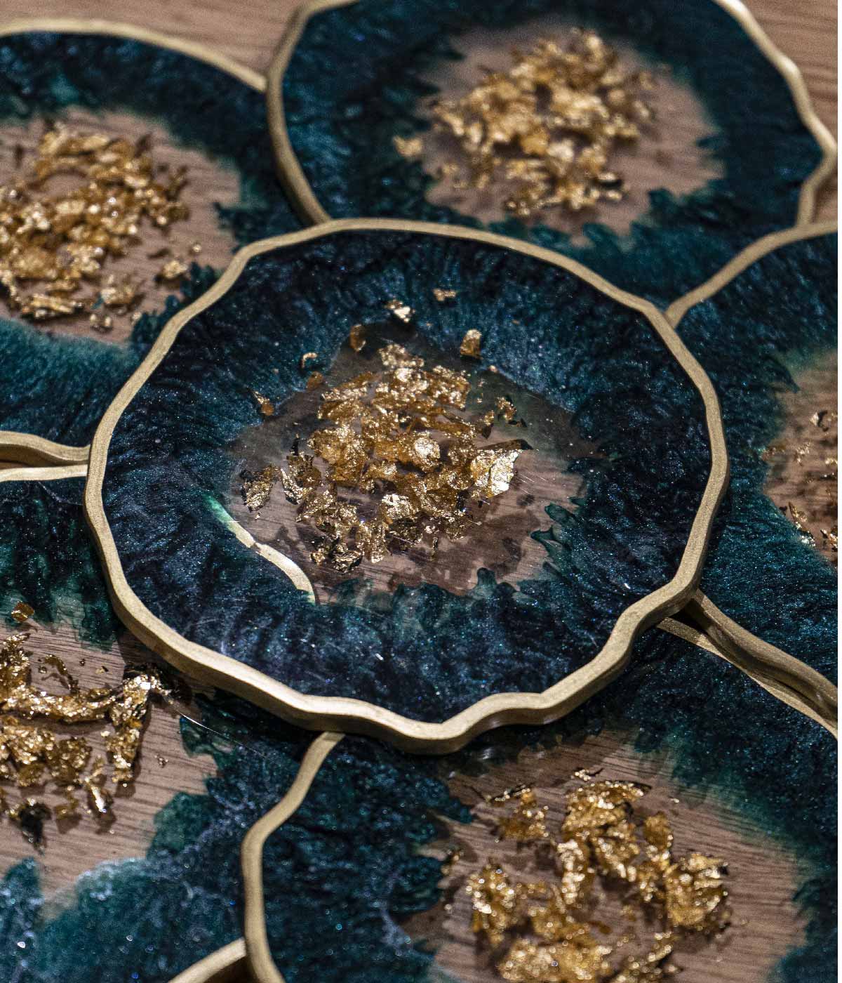 Portavasos en resina