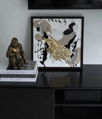 Cuadro Gold Neutrals II 40x40 cm en resina, hecho a mano por Dammar