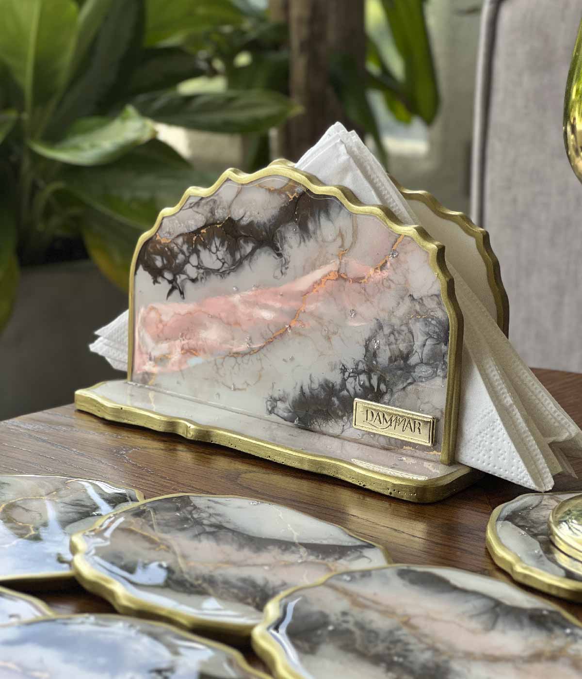 Servilletero en resina