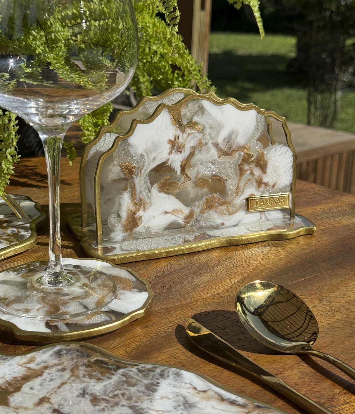 Servilletero en resina