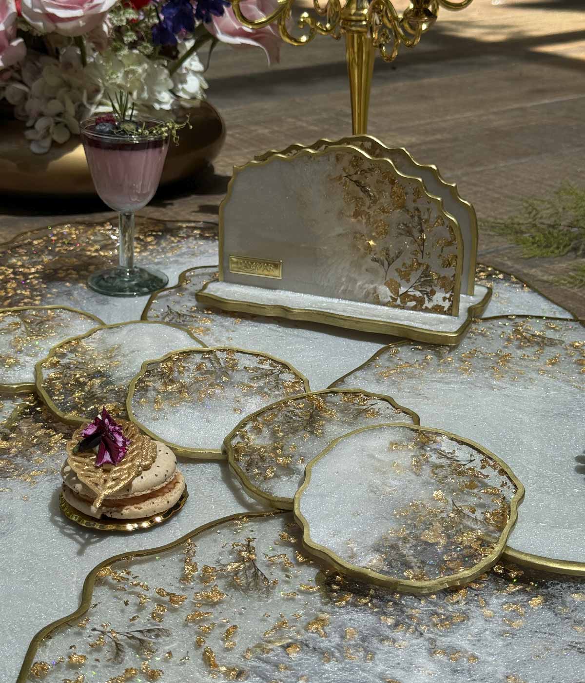 Servilletero en resina