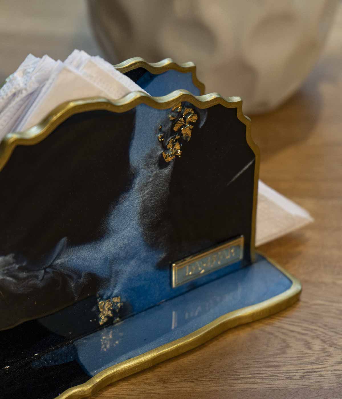 Servilletero en resina