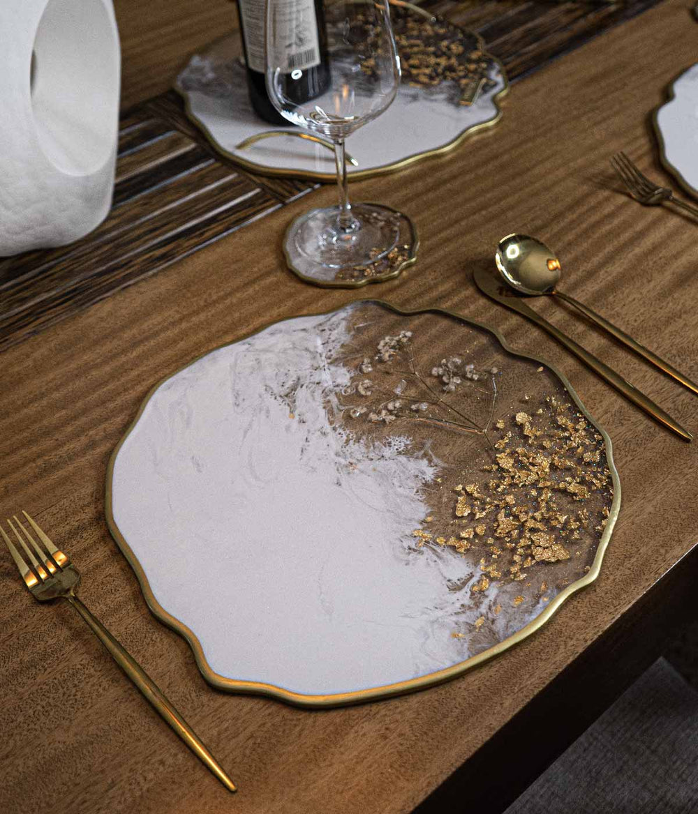 Individuales White Blossom Gold