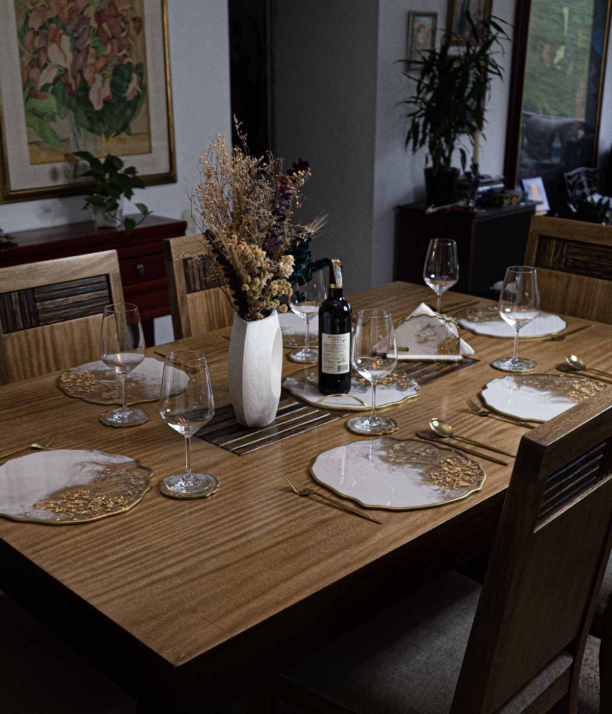 
                  
                    Individuales White Blossom Gold
                  
                