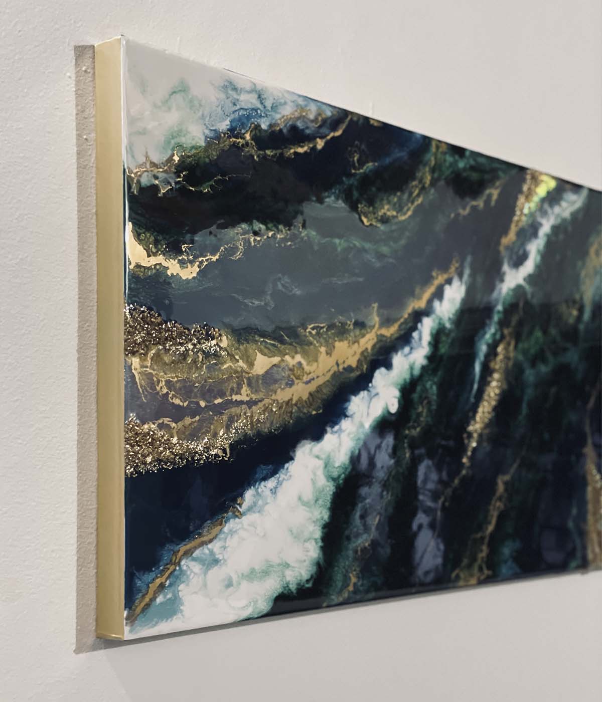 Cuadro rectangular Ópalo Boreal  140x50 cm
