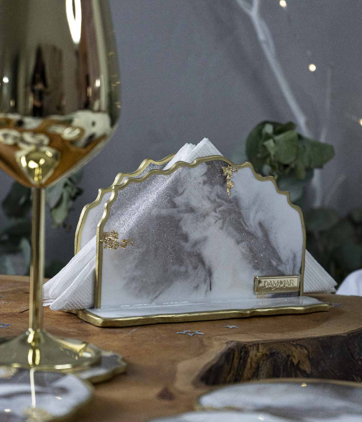 Servilletero en resina