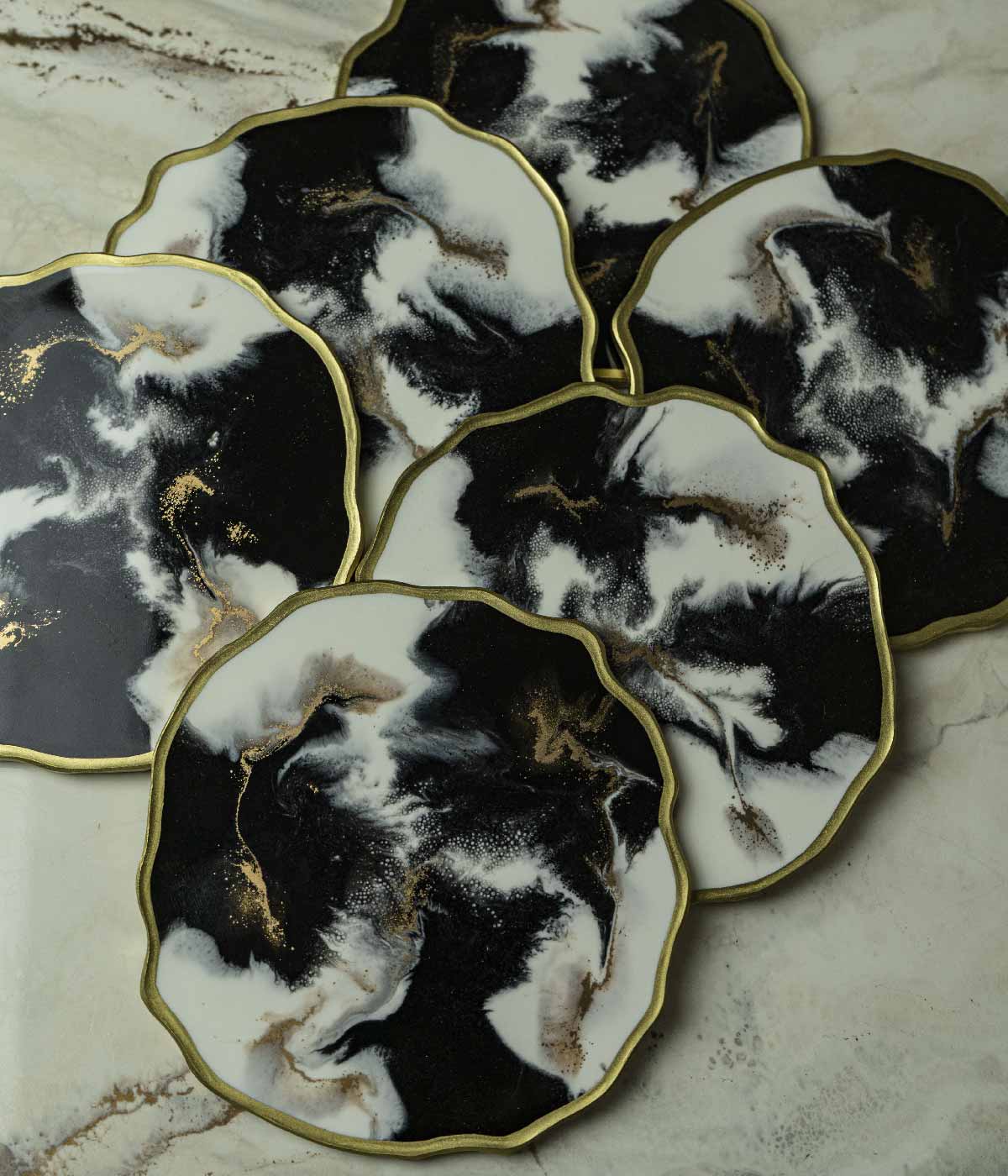 Portavasos en resina