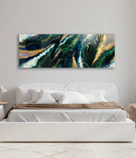 Cuadro rectangular Ópalo Boreal  140x50 cm