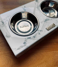 Comedero mascotas Greta white silver