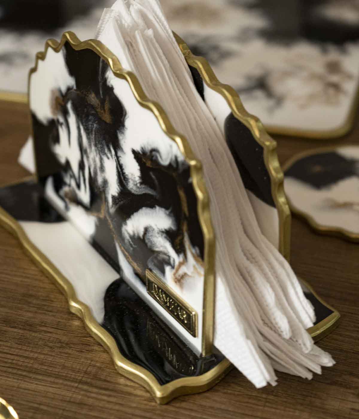 Servilletero en resina