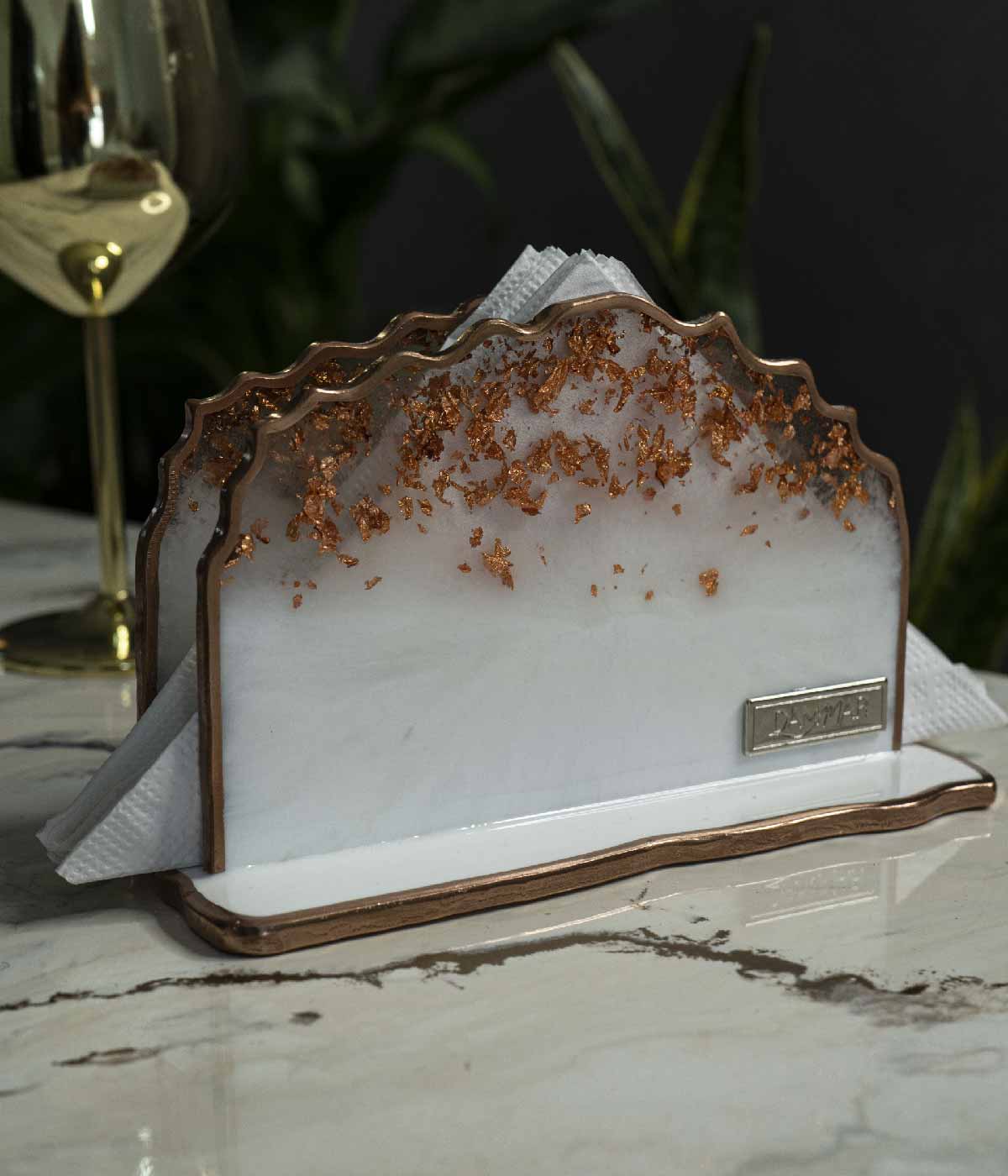 Servilletero en resina