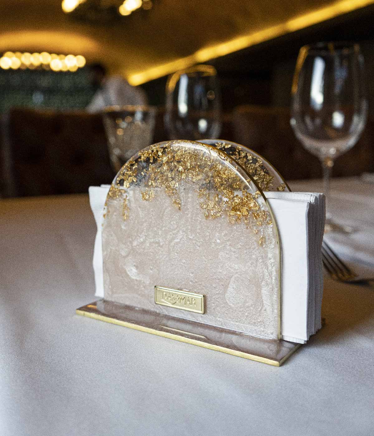 Servilletero en resina