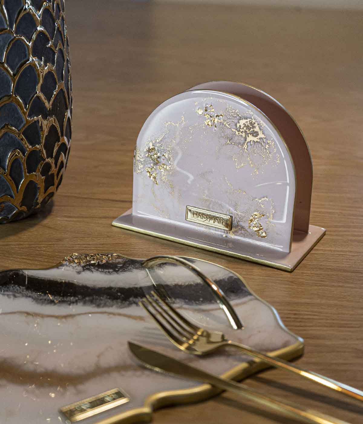 Servilletero en resina