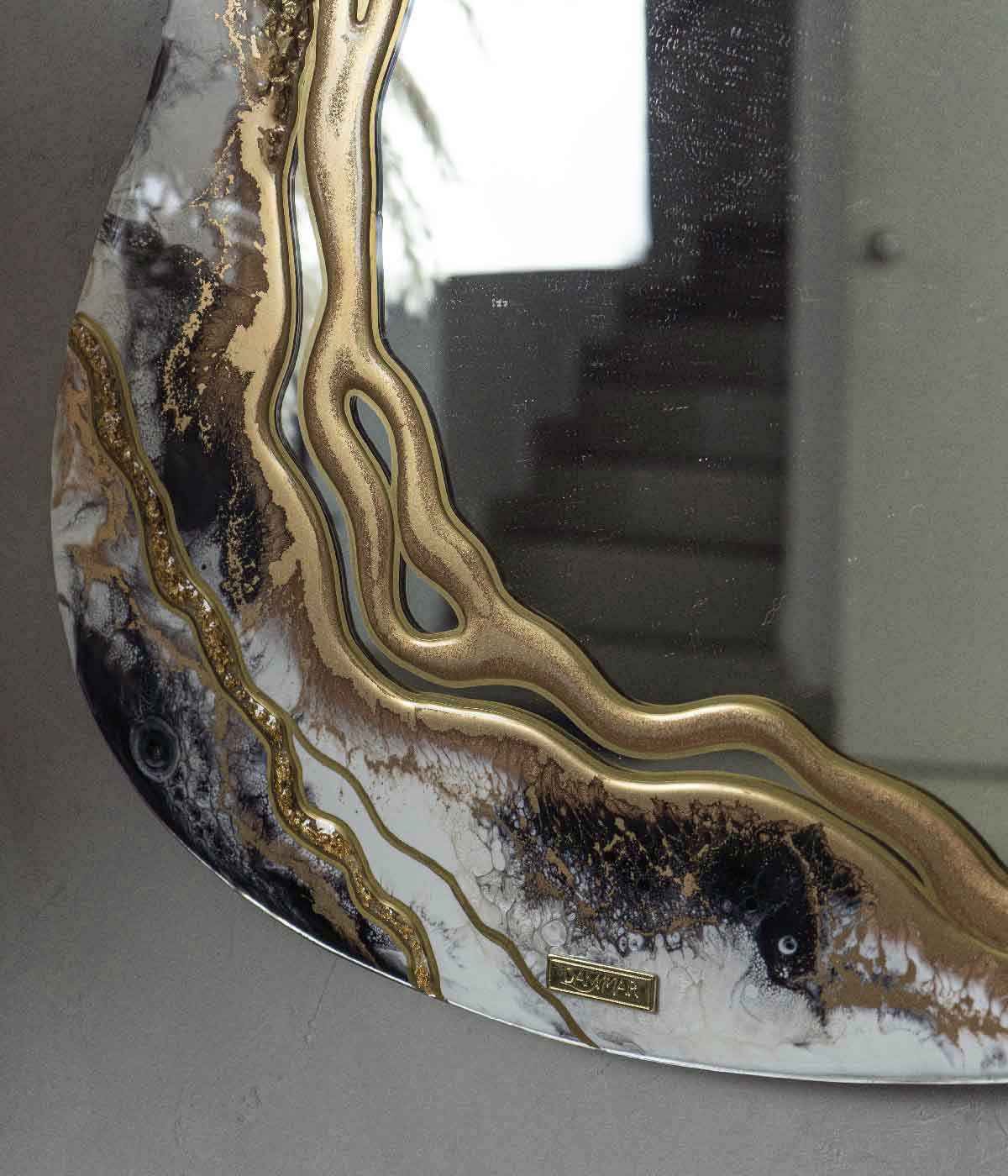 Espejo Venus Big Sirius Gold, hecho a mano por Dammar